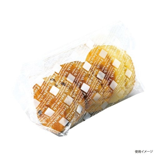 CP角底サンド袋 英字白 ブロック付 中×25