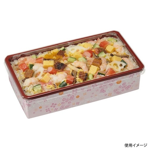 どんぶり容器紙折FIT−302花桃(48)×12