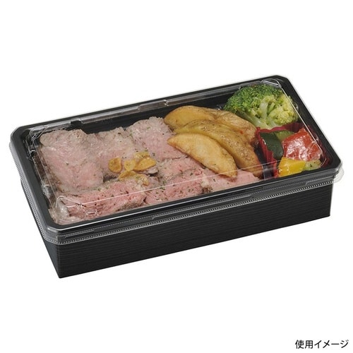 どんぶり容器 紙折FIT−302 内装 黒×12