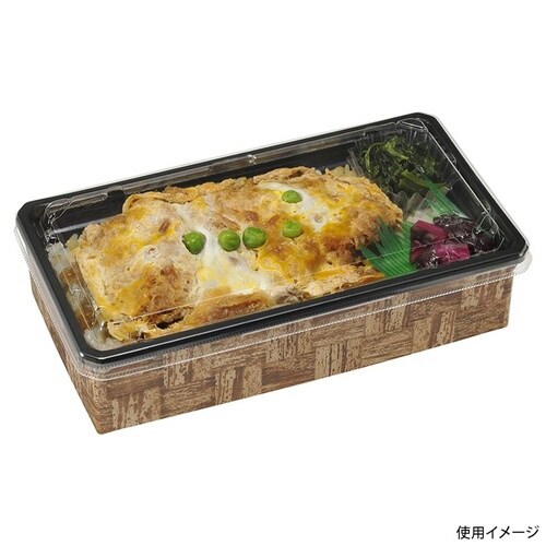 どんぶり容器紙折FIT−302−1内装黒×12