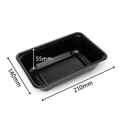 どんぶり容器MFP極み重−21−14黒本体×12