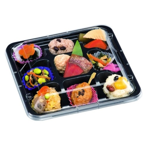 弁当容器CR−5−2黒本体エフピコチューパ×12