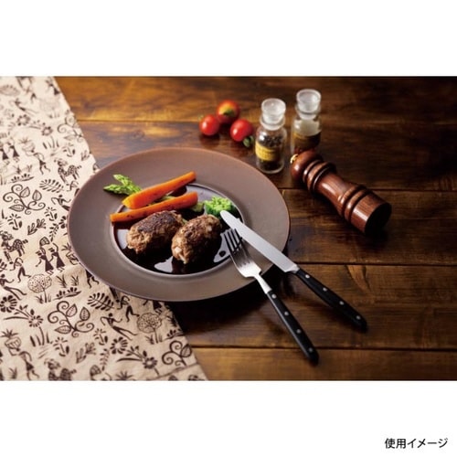 洋食卓上用品アリソンブラックディナーナイフ×12