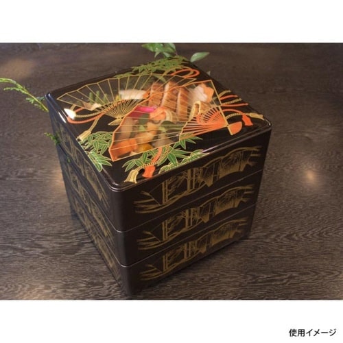 オードブル容器飛鳥(6.5寸)本体扇ニシキ×6