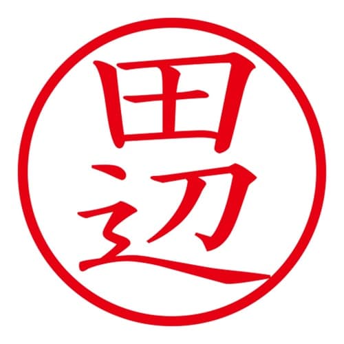 印鑑 ネーム印 ネームキューブ ブラック 田辺