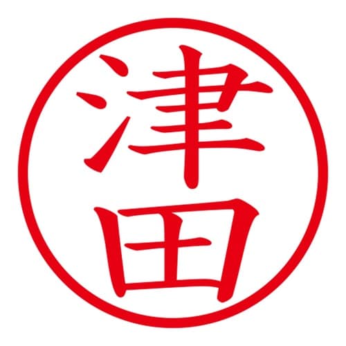 印鑑 ネーム印 ネームキューブ ブラック 津田