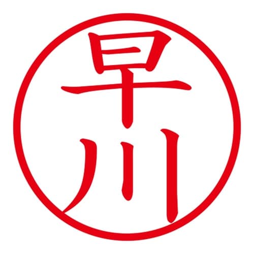 印鑑 ネーム印 ネームキューブ ブラック 早川