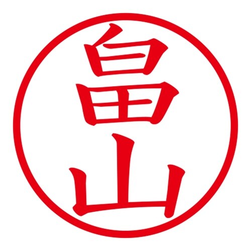 印鑑 ネーム印 ネームキューブ ブラック 畠山