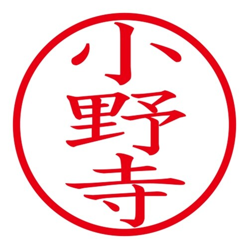 印鑑 ネーム印 ネームキューブ ホワイト 小野寺