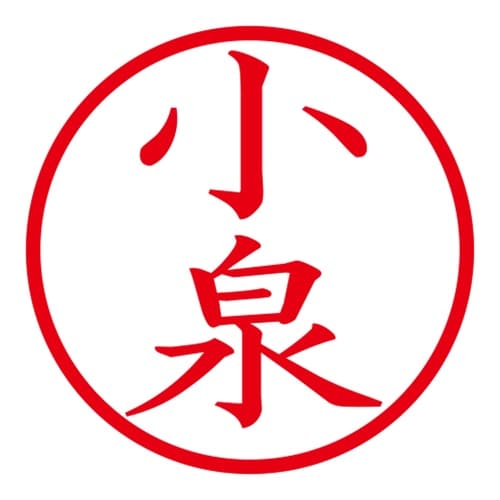 印鑑 ネーム印 ネームキューブ ホワイト 小泉