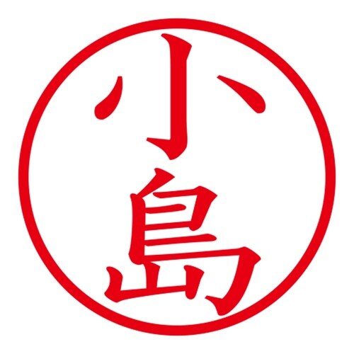 印鑑 ネーム印 ネームキューブ ホワイト 小島