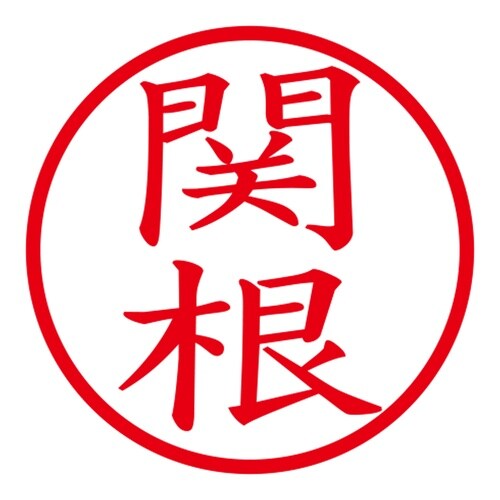 印鑑 ネーム印 ネームキューブ ホワイト 関根