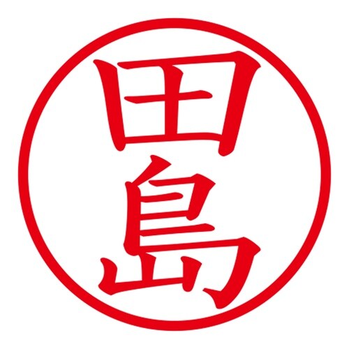印鑑 ネーム印 ネームキューブ ホワイト 田島