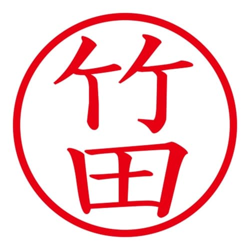 印鑑 ネーム印 ネームキューブ ホワイト 竹田