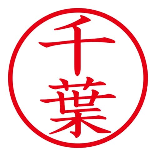 印鑑 ネーム印 ネームキューブ ホワイト 千葉