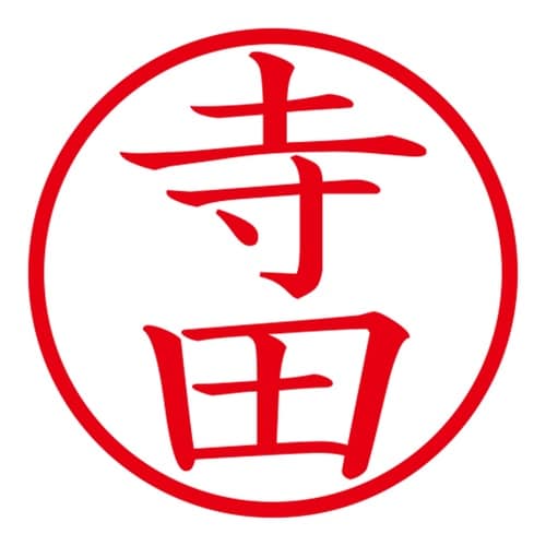 印鑑 ネーム印 ネームキューブ ホワイト 寺田