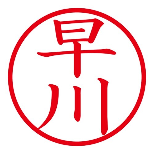 印鑑 ネーム印 ネームキューブ ホワイト 早川