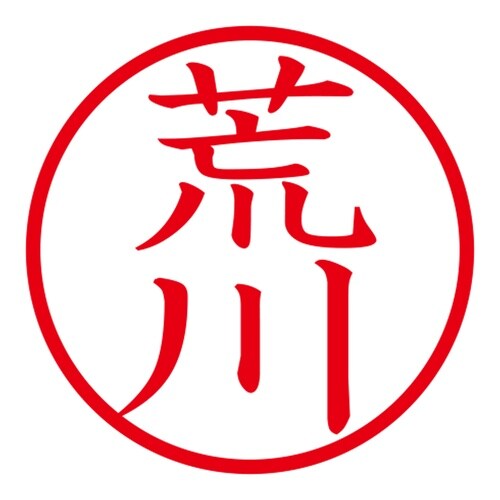 印鑑 ネーム印 ネームキューブ グリーン 荒川