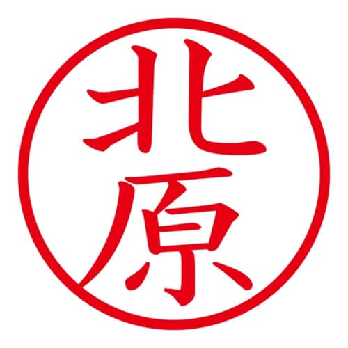 印鑑 ネーム印 ネームキューブ グリーン 北原