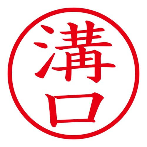 印鑑 ネーム印 ネームキューブ グリーン 溝口