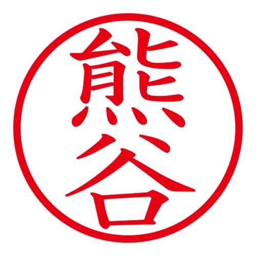 印鑑 ネーム印 ネームキューブ グリーン 熊谷