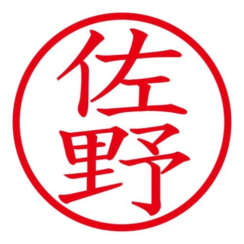 印鑑 ネーム印 ネームキューブ グリーン 佐野