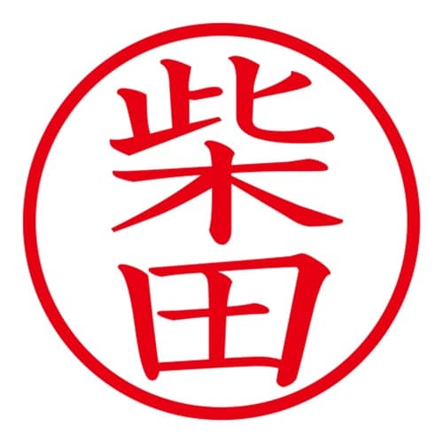 印鑑 ネーム印 ネームキューブ グリーン 柴田