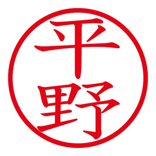 印鑑 ネーム印 ネームキューブ グリーン 平野