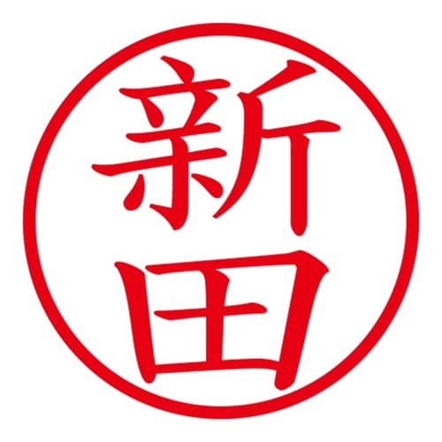 印鑑 ネーム印 ネームキューブ ピンク 新田
