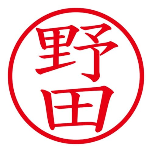印鑑 ネーム印 ネームキューブ ブルー 野田