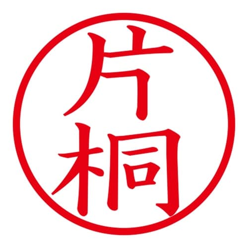 印鑑 ネーム印 ネームキューブ グリーン 片桐