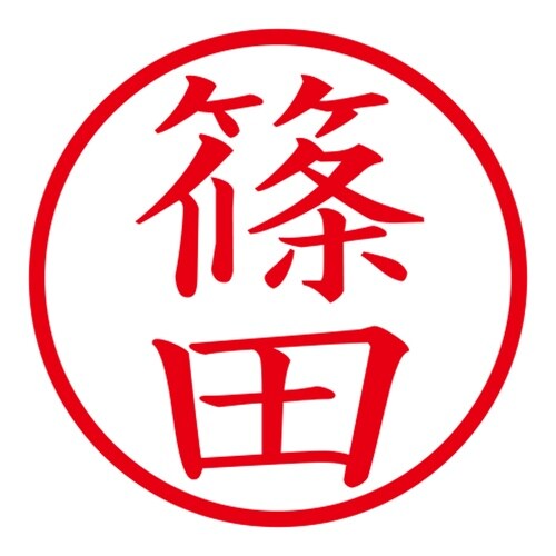印鑑 ネーム印 ネームキューブ グリーン 篠田