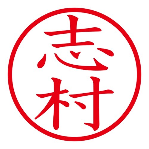 印鑑 ネーム印 ネームキューブ グリーン 志村