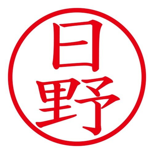 印鑑 ネーム印 ネームキューブ グリーン 日野