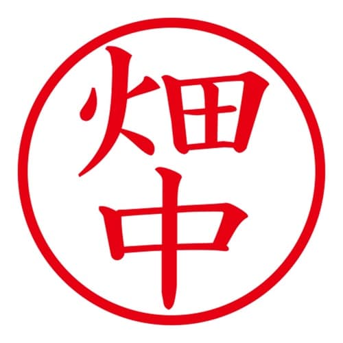 印鑑 ネーム印 ネームキューブ グリーン 畑中
