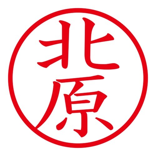 印鑑 ネーム印 ネームキューブ ピンク 北原