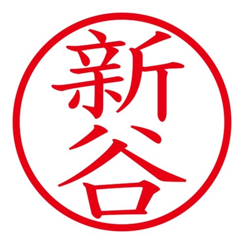 印鑑 ネーム印 ネームキューブ ピンク 新谷