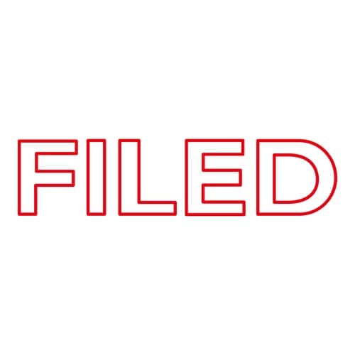 印鑑 英語 ファイル済1(赤) 回転印