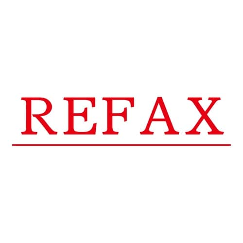 印鑑 英語 再ファックス (赤) 回転印