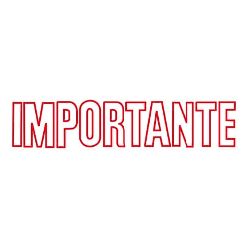 印鑑 スペイン語 重要 (赤) 回転印