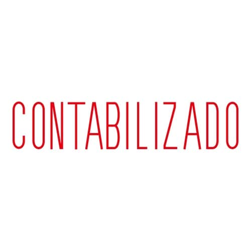 印鑑 スペイン語 掲示済 (赤) 回転印