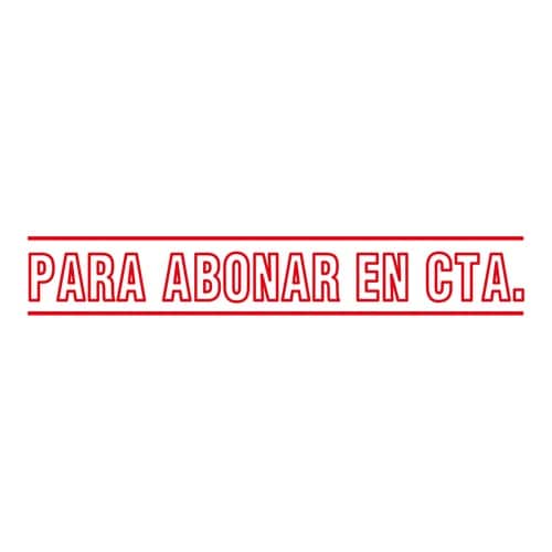 印鑑 スペイン語 銀行振り込み (赤) 回転印