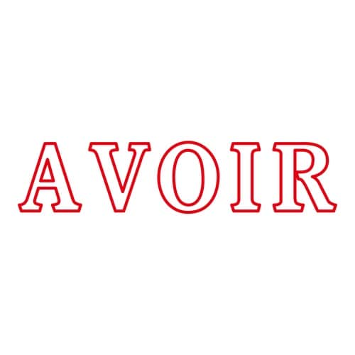 印鑑 フランス語 必読 (赤) 回転印