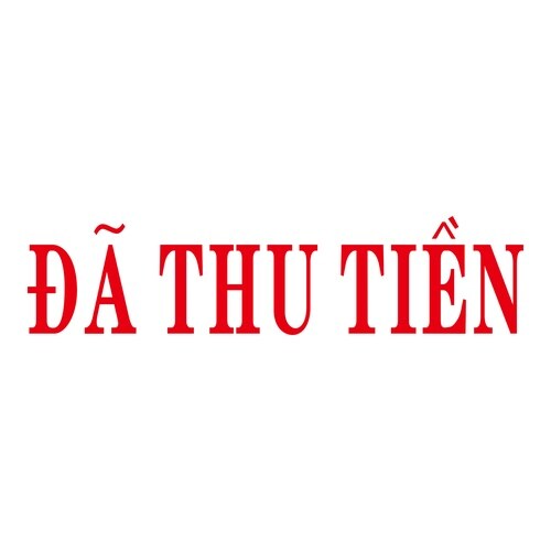 印鑑 ベトナム語 集金済 (赤) 回転印