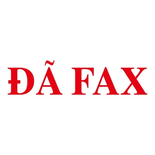 印鑑 ベトナム語 ファックス済 (赤) 回転印