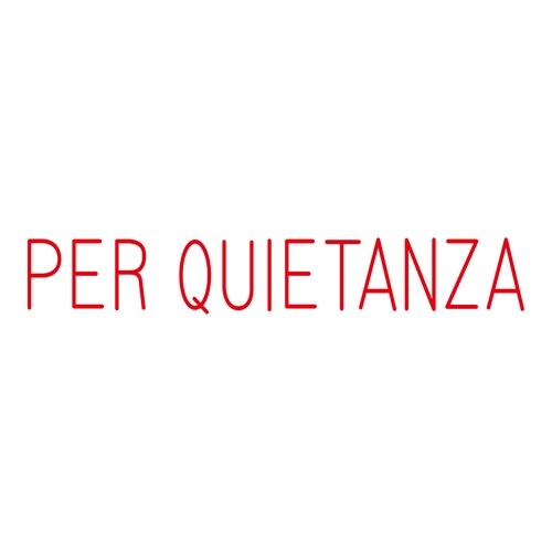 印鑑 イタリア語 領収書 (赤) 回転印
