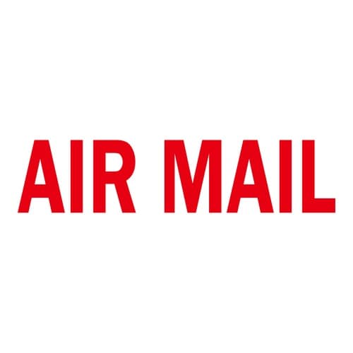 印鑑 ビジネスゴム印 AIR MAIL 回転印