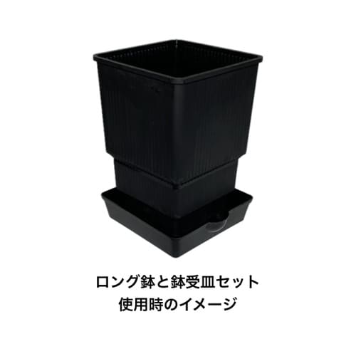 スクエア型鉢受皿 小サイズ 黒 PS86−B 黒