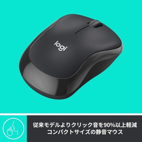 ワイヤレス静音マウス M221 グレー