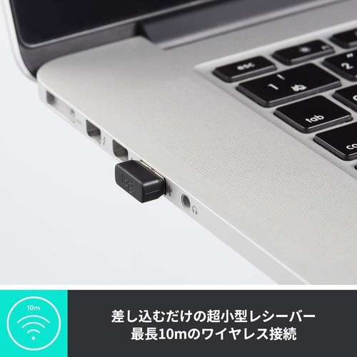 ワイヤレス静音マウス M221 グレー